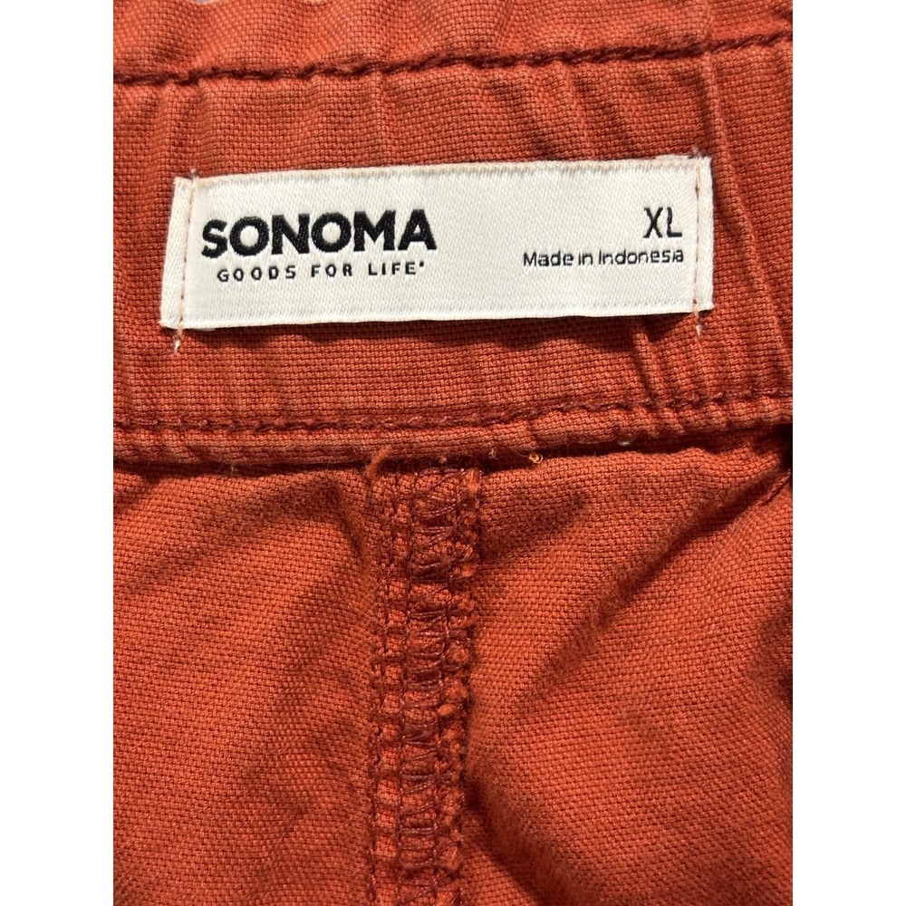 Sonoma XL Rust Womens Drawstring Pull-on Pants Boho Casual - Picture 7 of 9